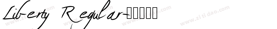 Liberty Regular字体转换